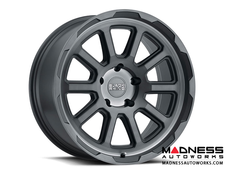 Jeep Custom Wheels (1) -  Black Rhino - 18 x 9.5 - Chase - Brushed Gunmetal Rotary Forged